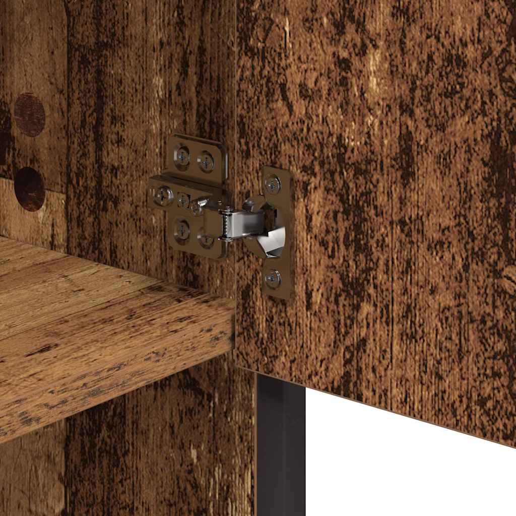 vidaXL Σετ Επίπλων Μπάνιου με ράφι 3 pcs Παλιό Ξύλο Επεξεργασμένο ξύλο