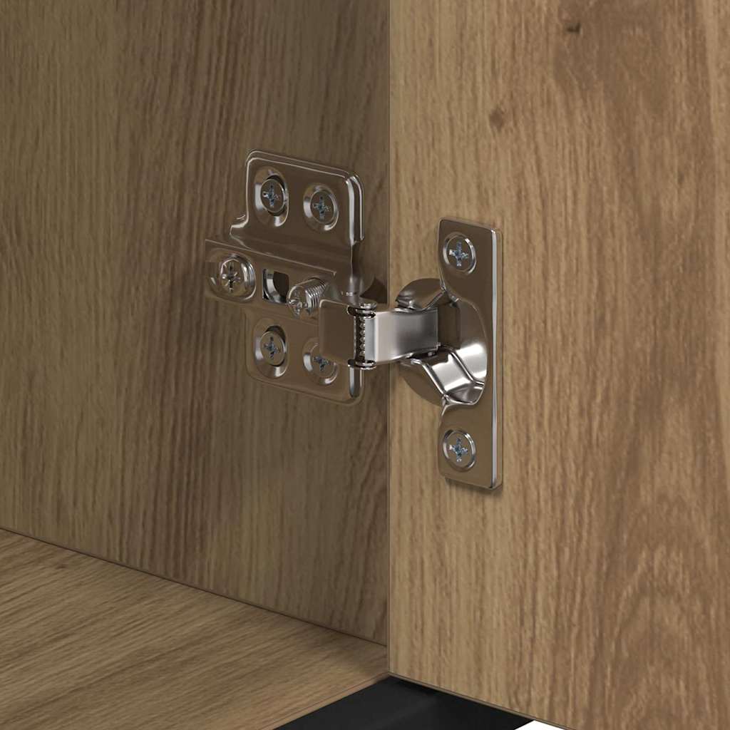 vidaXL Σετ Επίπλων Μπάνιου με πόρτα 3 pcs artisan δρυς 60 x 33 x 60 εκ