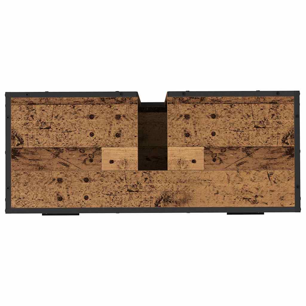 vidaXL Σετ Επίπλων Μπάνιου 3 τμχ. Παλιό Ξύλο 80 x 33 x 60 εκ