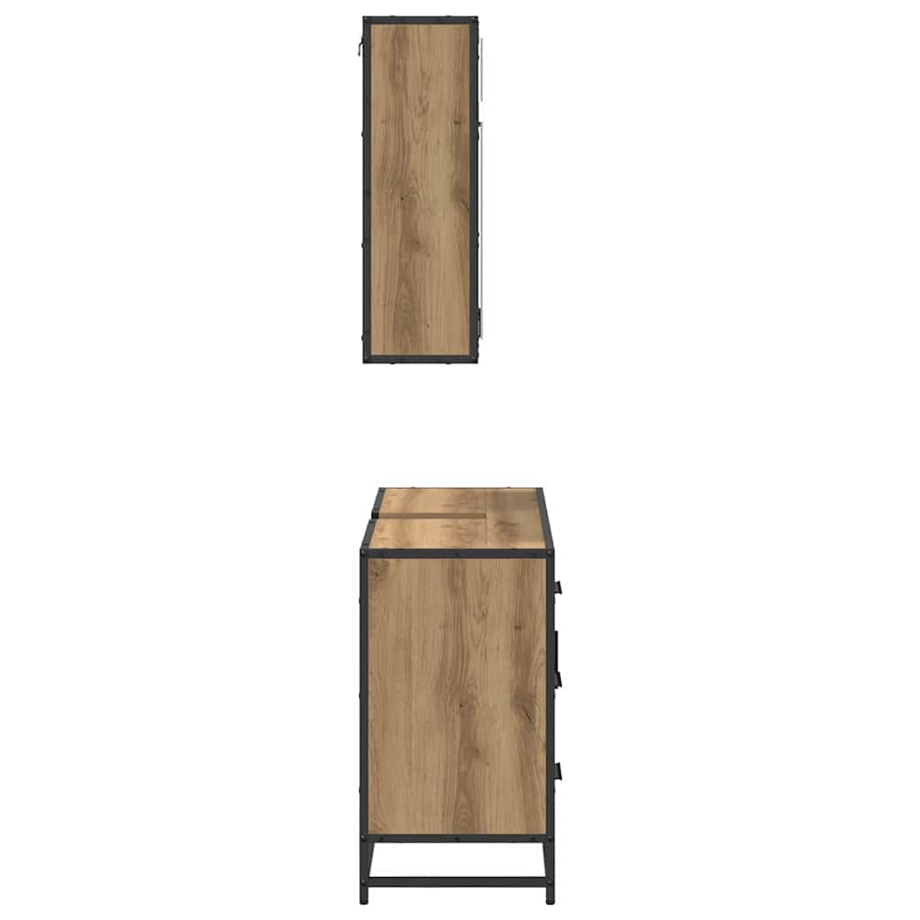 vidaXL Σετ Επίπλων Μπάνιου 2 τμχ. Artisan Oak 80 x 33 x 60 εκ