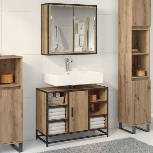 vidaXL Σετ Επίπλων Μπάνιου 2 τμχ. Artisan Oak 80 x 33 x 60 εκ