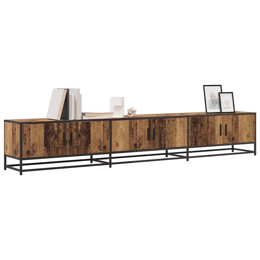 vidaXL Μονάδες TV 2 pcs Παλιό Ξύλο 240 x 35 x 41 εκ Επεξεργασμένο ξύλο