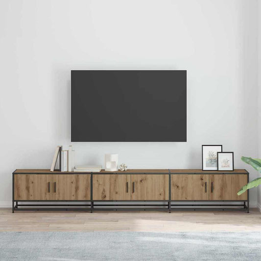 vidaXL Ντουλάπι TV artisan δρυς 240 x 35 x 41 εκ Επεξεργασμένο ξύλο