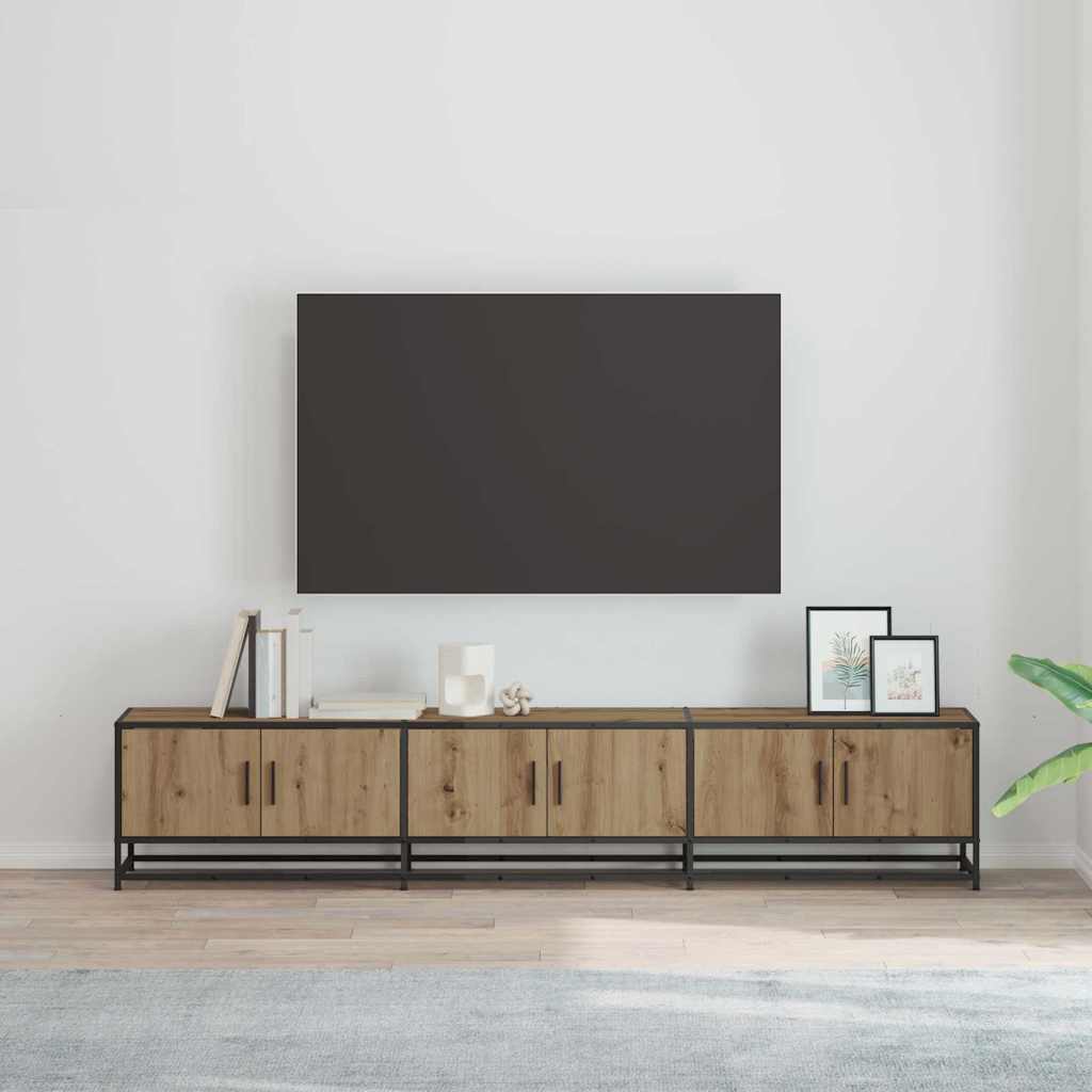 vidaXL Ντουλάπι TV artisan δρυς 210 x 35 x 41 εκ Επεξεργασμένο ξύλο