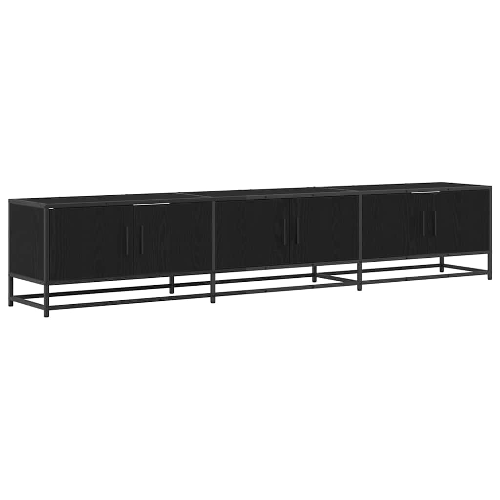 vidaXL Ντουλάπι TV Μαύρη δρυς 210 x 35 x 41 εκ Επεξεργασμένο ξύλο
