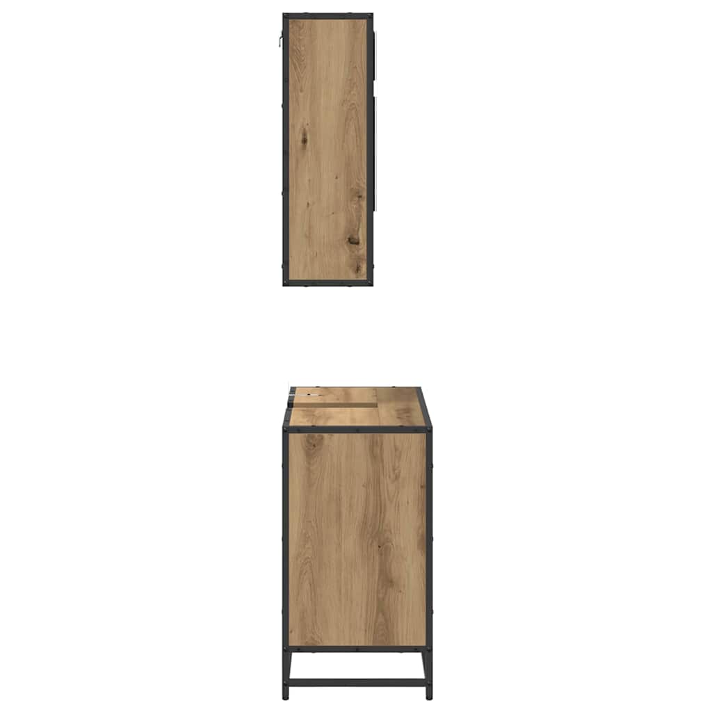 vidaXL Σετ Επίπλων Μπάνιου 2 τμχ. Artisan Oak 65 x 33 x 60 εκ