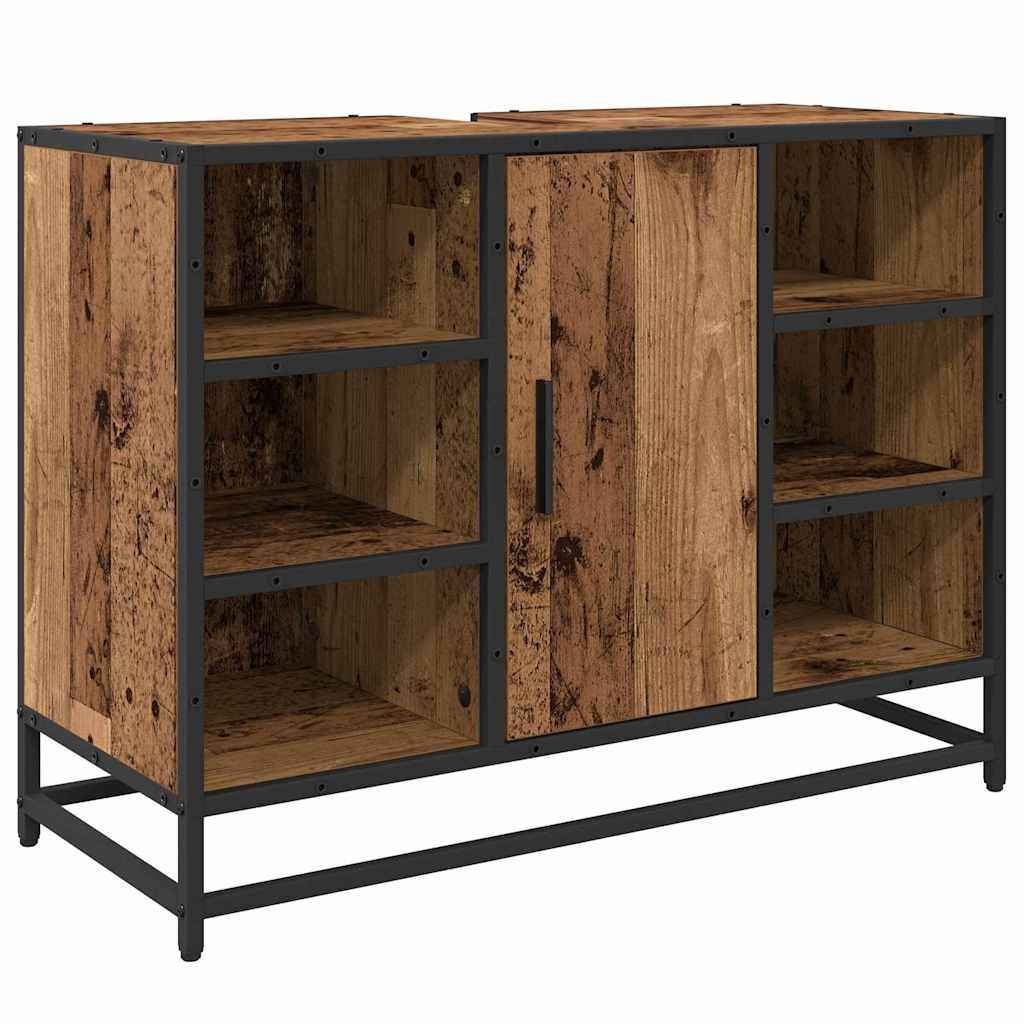 vidaXL Σετ Επίπλων Μπάνιου Επιτοίχιο 3 pcs Παλαιό ξύλο 80 x 33 x 60 εκ