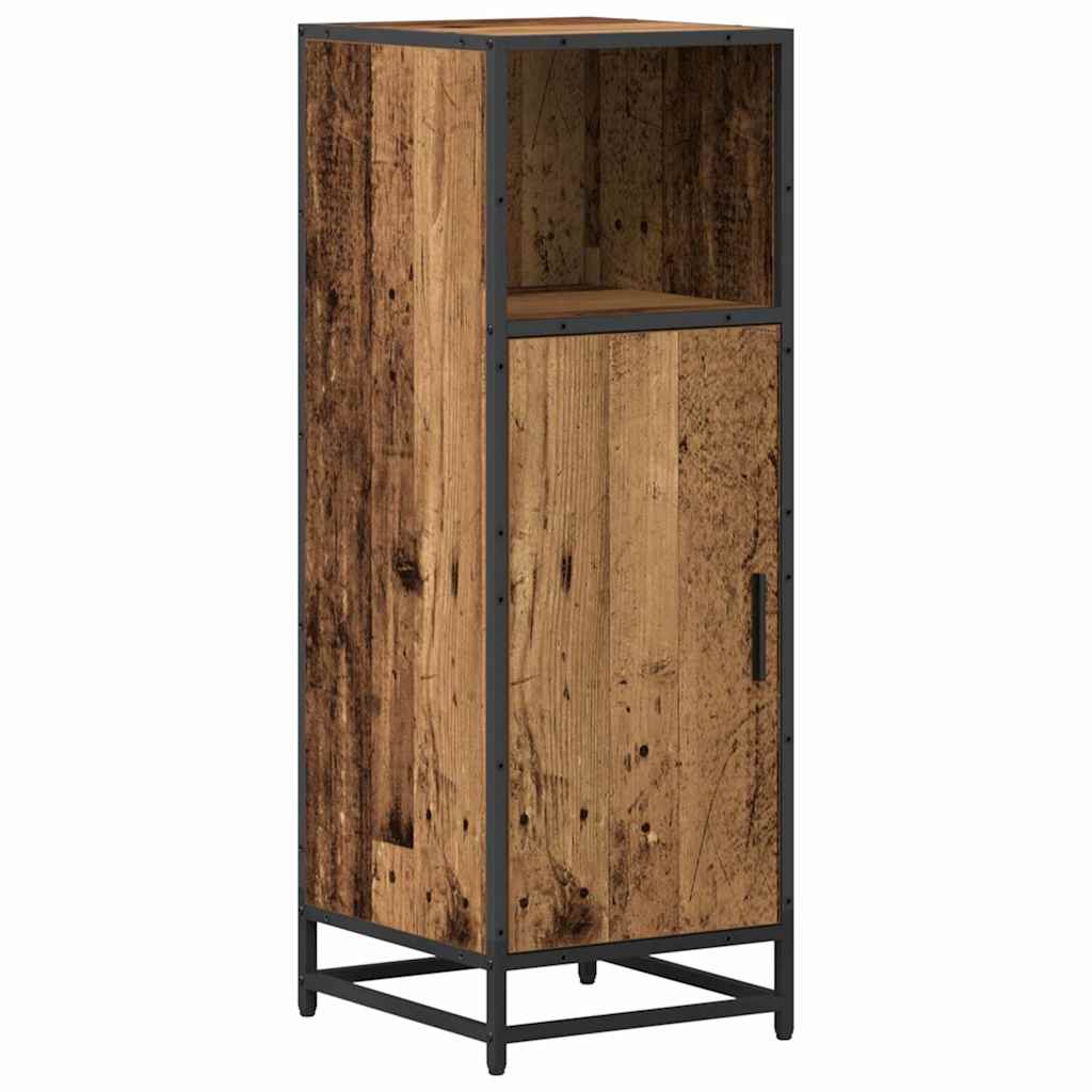 vidaXL Σετ Επίπλων Μπάνιου Επιτοίχιο 4 pcs Παλαιό ξύλο 65 x 33 x 60 εκ