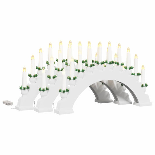 vidaXL Χριστουγεννιάτικος Κεφαλόσκαφος με 10 LED Κεριά 3 τμχ. LED