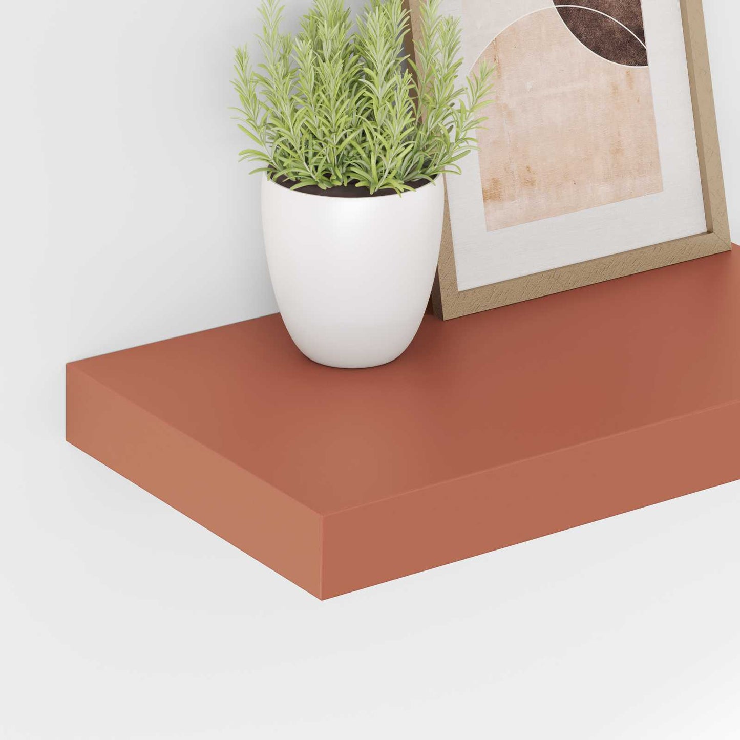 vidaXL Ράφι Τοίχου 2 pcs Κόκκινο 40 x 23,5 x 4 εκ Επεξεργασμένο ξύλο