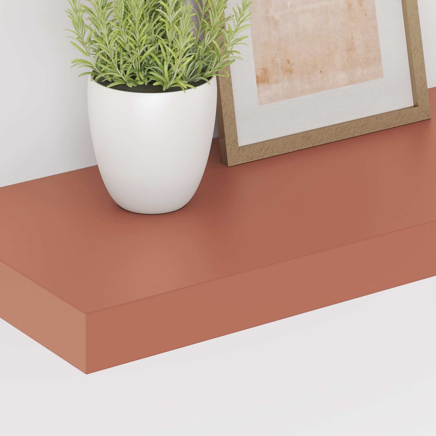 vidaXL Ράφι Τοίχου 2 pcs Κόκκινο 50 x 23 x 4 εκ. Επεξεργασμένο ξύλο