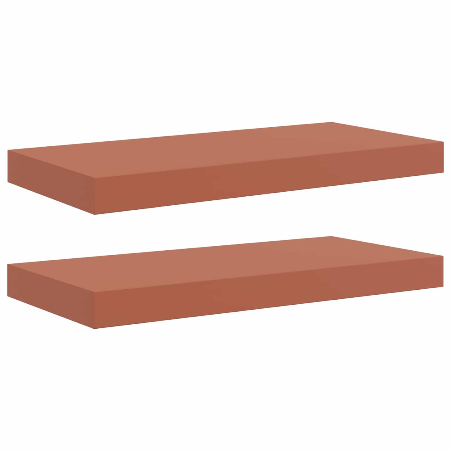 vidaXL Ράφι Τοίχου 2 pcs Κόκκινο 50 x 23 x 4 εκ. Επεξεργασμένο ξύλο