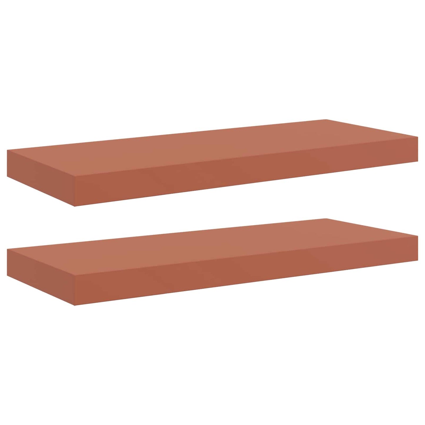 vidaXL Ράφι Τοίχου 2 pcs Κόκκινο 60 x 23 x 4 εκ. Επεξεργασμένο ξύλο