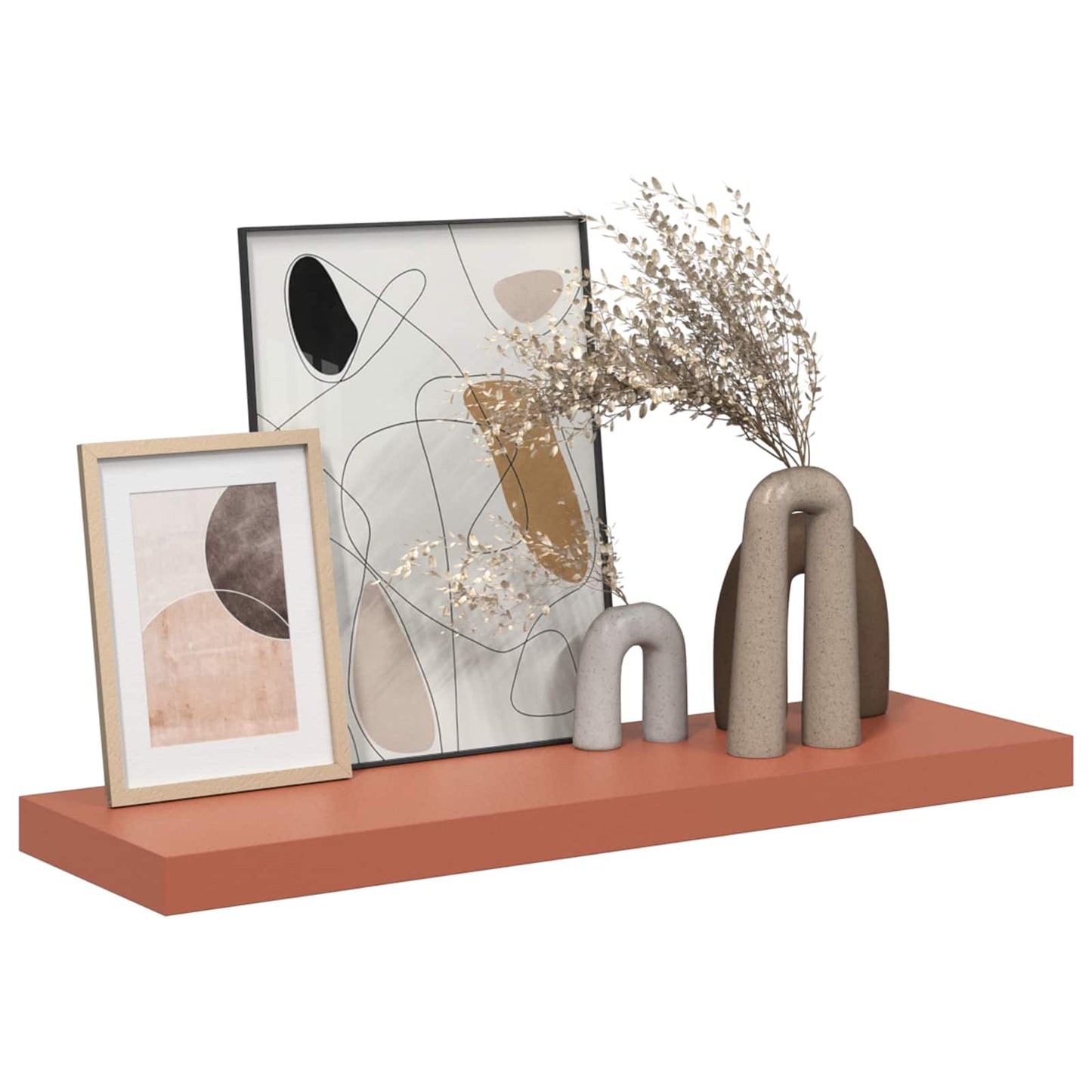 vidaXL Ράφι Τοίχου Επιτοίχιο Κόκκινο 90 x 23,5 x 3,8 cm
