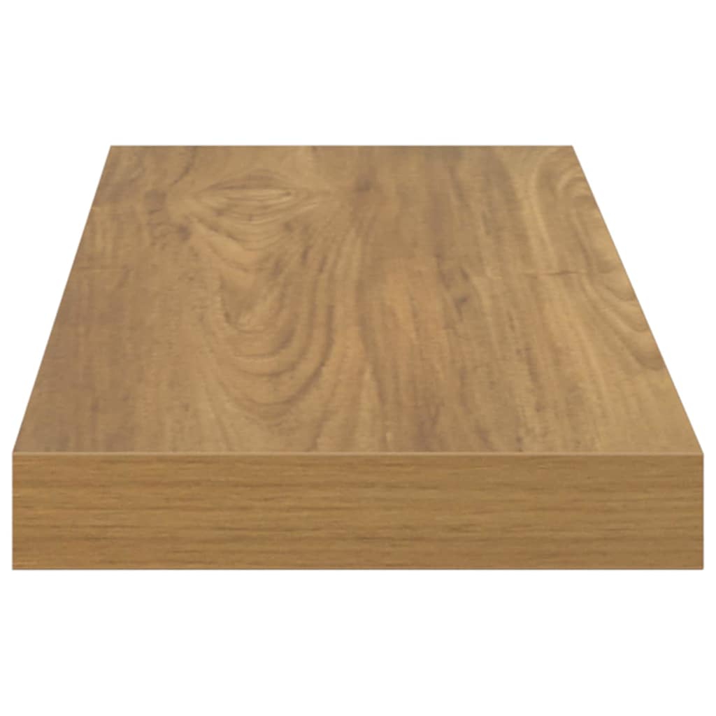 vidaXL Ράφι Τοίχου 2 τμχ. Καφέ 80 x 23,5 x 3,8 cm Επεξεργασμένο Ξύλο