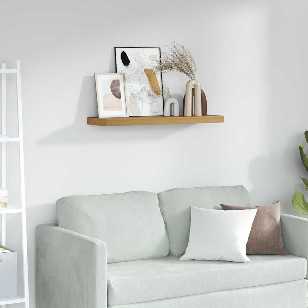 vidaXL Ράφι Τοίχου Επιτοίχιο Καφέ 90 x 23,5 x 4 εκ Επεξεργασμένο ξύλο