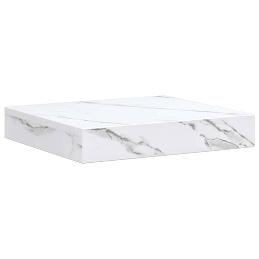 vidaXL Ράφι Τοίχου Επιτοίχιο Λευκό Μάρμαρο 23 x 23,5 x 3,8 cm