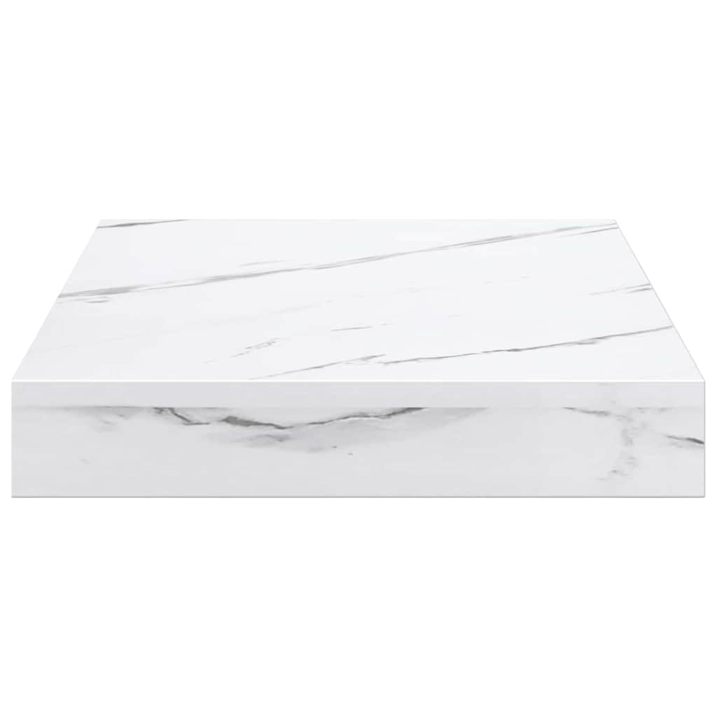 vidaXL Ράφι Τοίχου Λευκό Μάρμαρο 23 x 23,5 x 4 εκ Επεξεργασμένο ξύλο