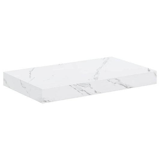 vidaXL Ράφι Τοίχου Επιτοίχιο Λευκό Μάρμαρο 40 x 23,5 x 3,8 εκ.