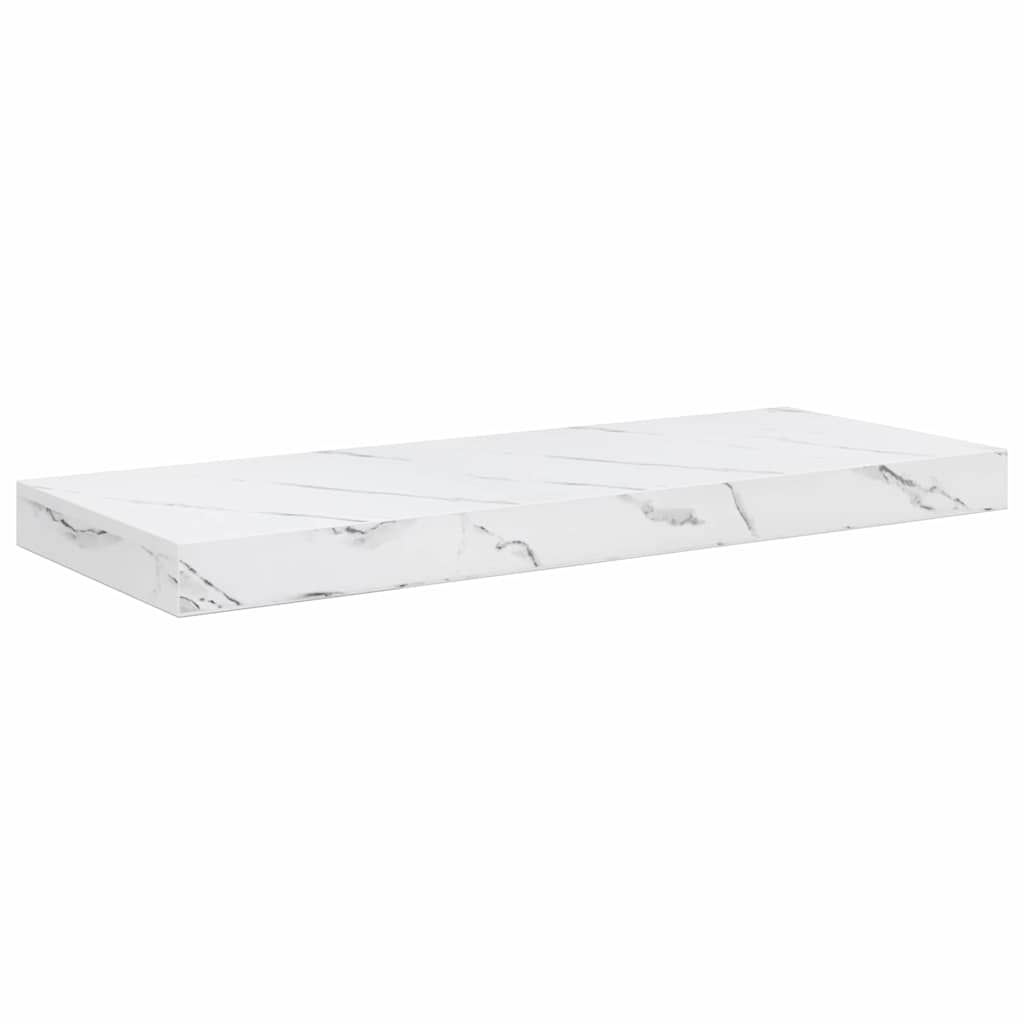 vidaXL Ράφι Τοίχου Επιτοίχιο 4 pcs Λευκό Μάρμαρο 50 x 23 x 4 εκ.