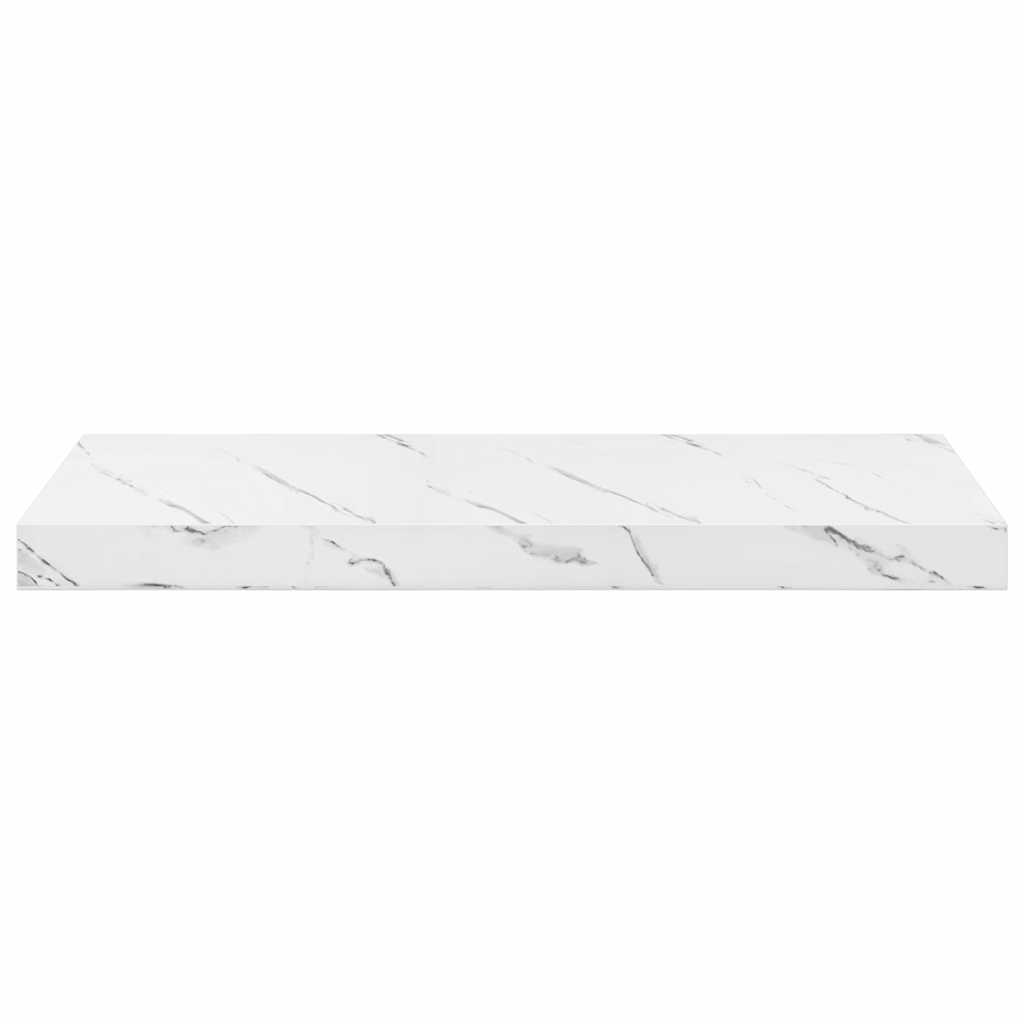 vidaXL Ράφι Τοίχου Επιτοίχιο 4 pcs Λευκό Μάρμαρο 50 x 23 x 4 εκ.