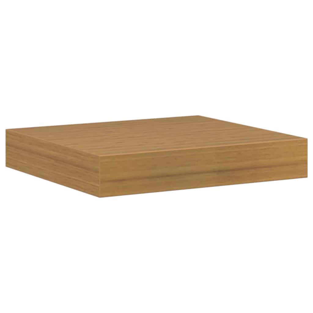 vidaXL Ράφι Τοίχου 2 pcs Μπεζ 23 x 23,5 x 4 εκ Επεξεργασμένο ξύλο