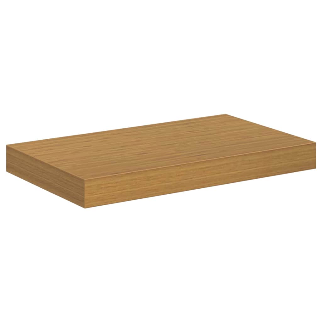vidaXL Ράφι Τοίχου 2 τμχ. Μπεζ 40 x 23,5 x 3,8 εκ. Επεξεργασμένο Ξύλο