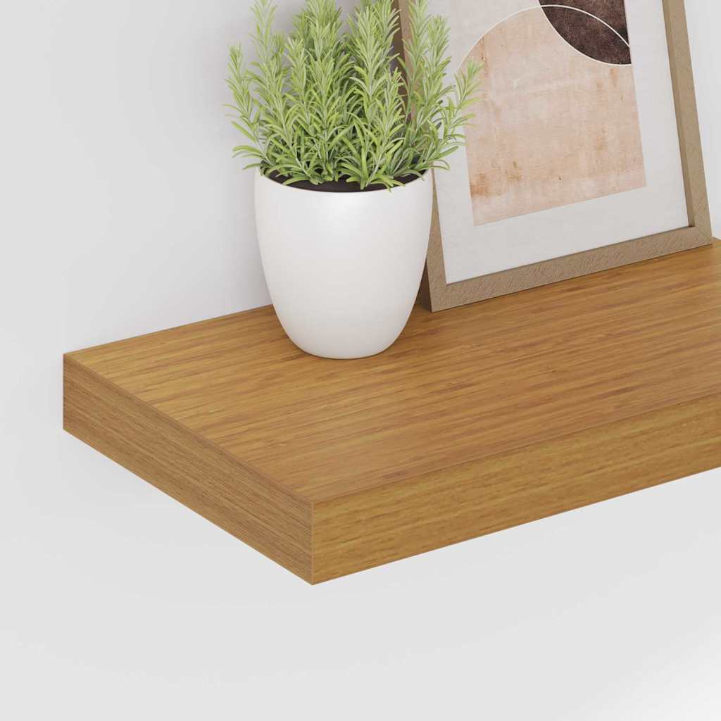 vidaXL Ράφι Τοίχου 4 pcs Μπεζ 40 x 23,5 x 4 εκ Επεξεργασμένο ξύλο