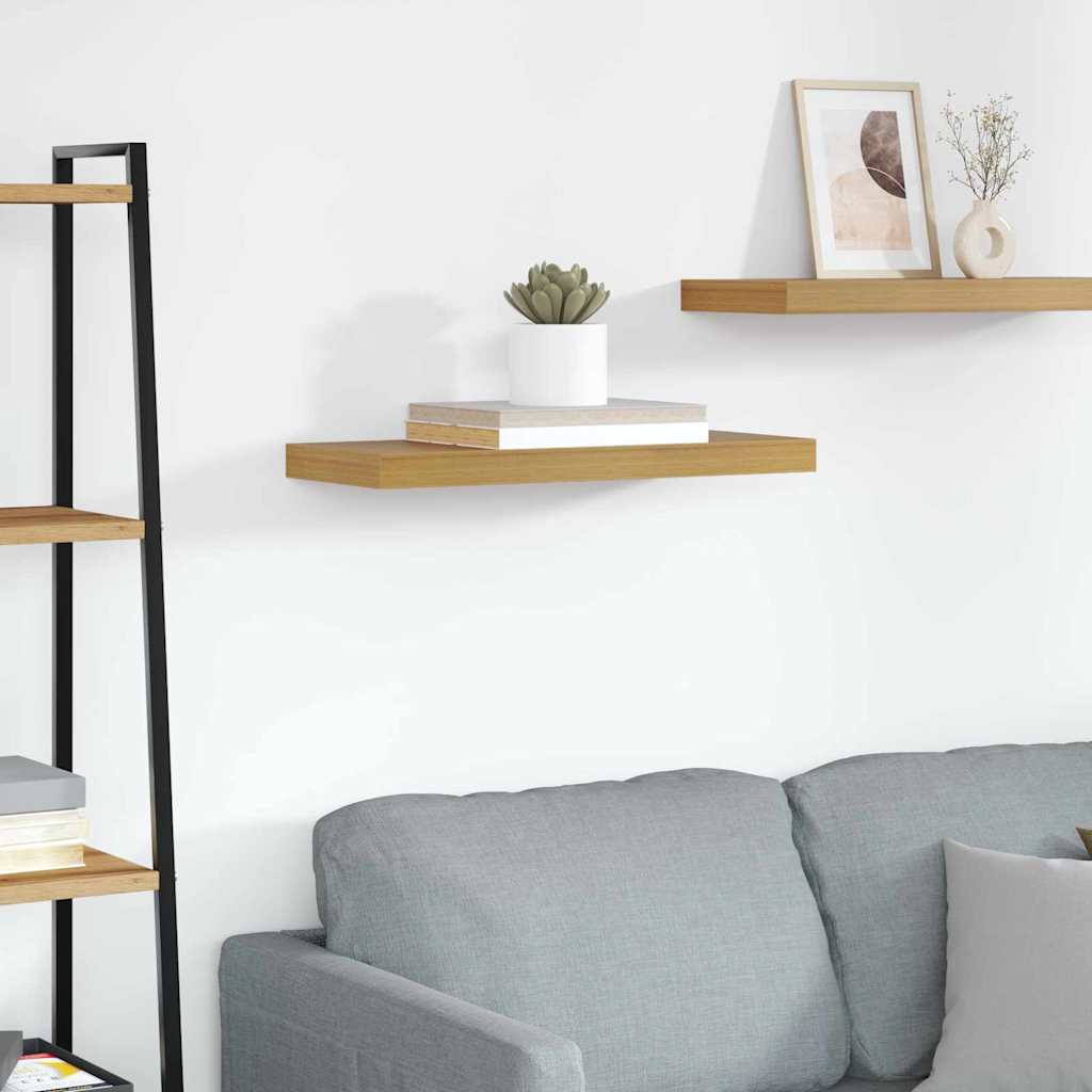 vidaXL Ράφι Τοίχου Επιτοίχιο Μπεζ 50 x 23 x 4 εκ. Επεξεργασμένο ξύλο