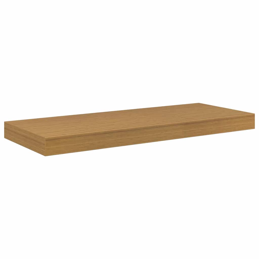 vidaXL Ράφι Τοίχου 2 τμχ. Μπεζ 60 x 23,5 x 3,8 cm Επεξεργασμένο Ξύλο