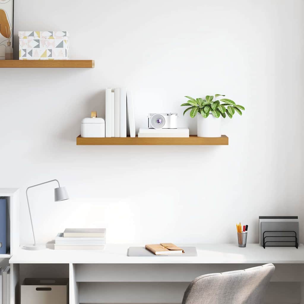 vidaXL Ράφι Τοίχου Επιτοίχιο Μπεζ 80 x 23,5 x 4 εκ Επεξεργασμένο ξύλο