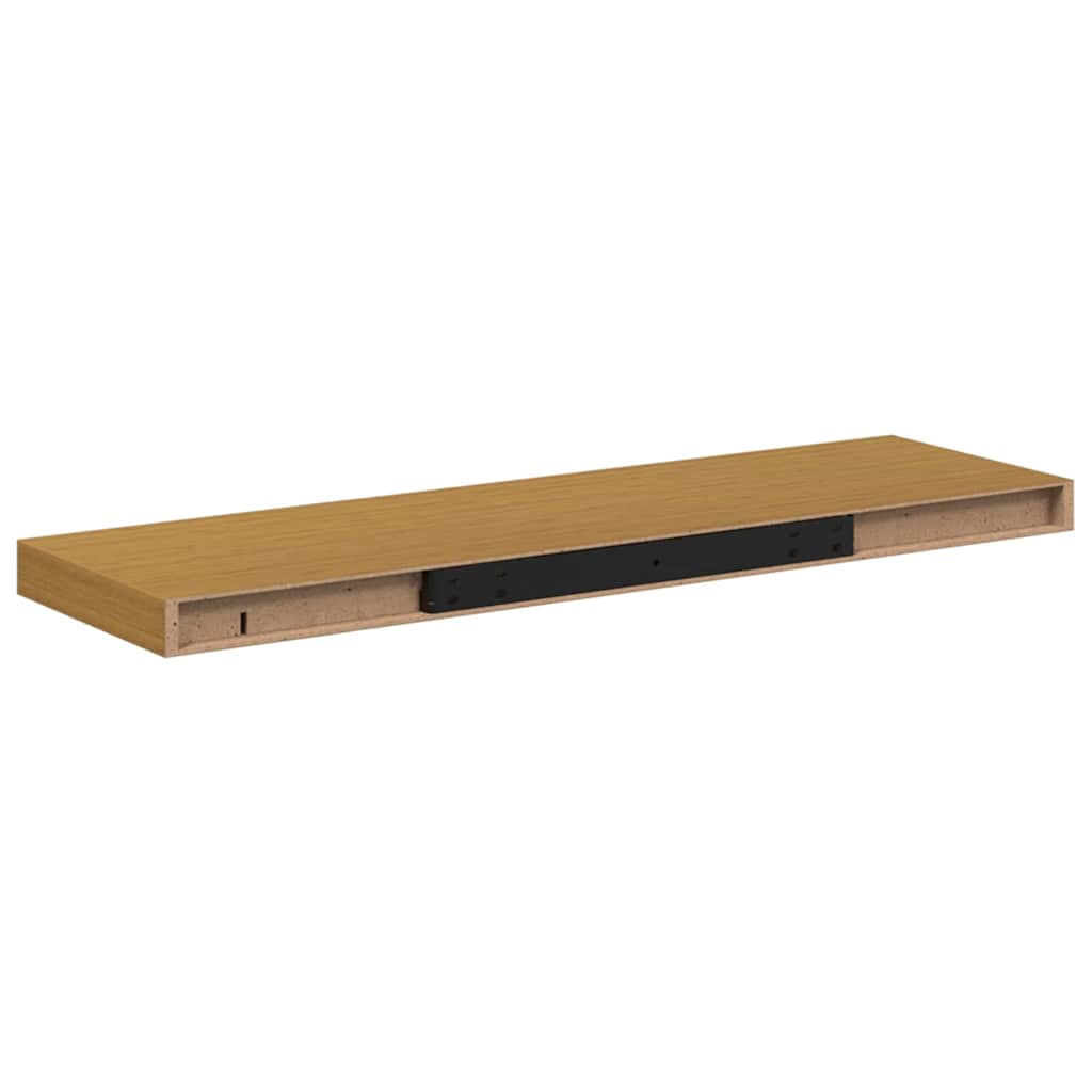 vidaXL Ράφι Τοίχου 2 pcs Μπεζ 90 x 23,5 x 4 εκ Επεξεργασμένο ξύλο
