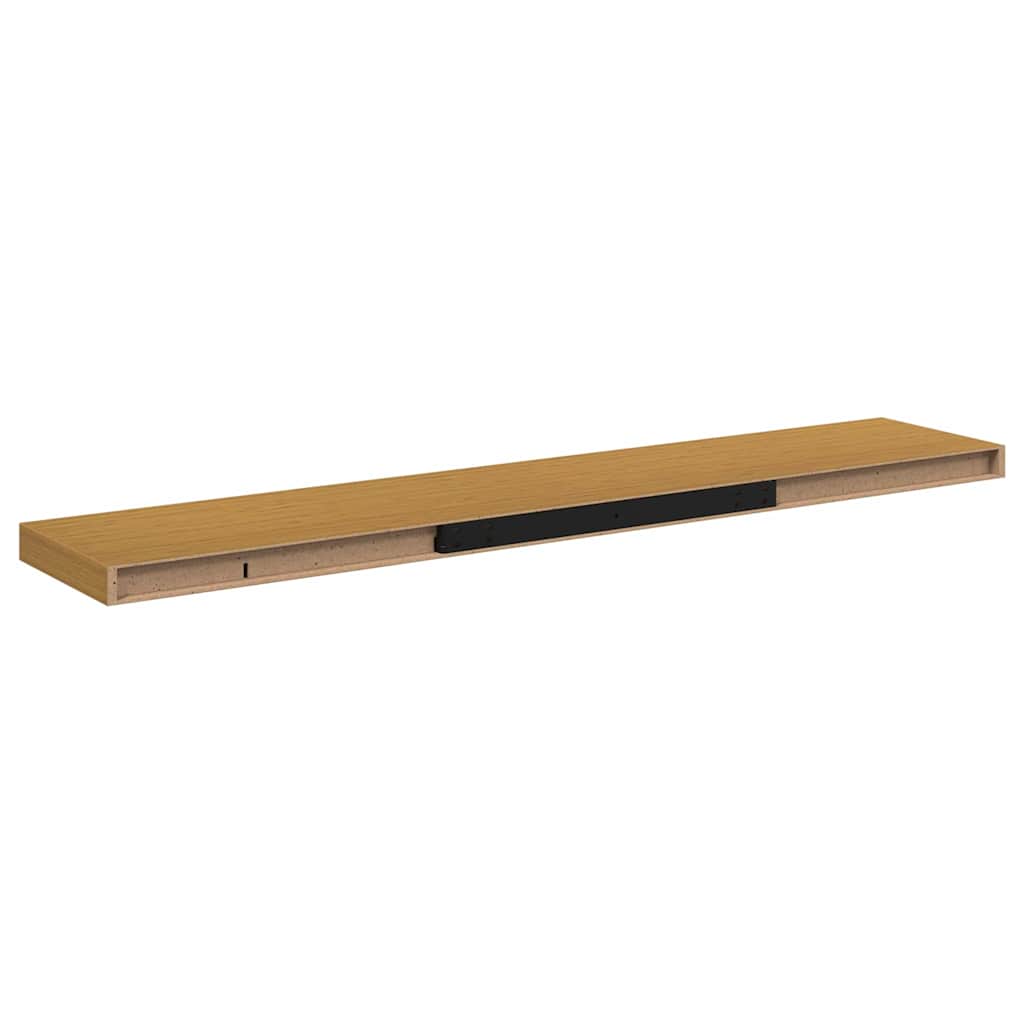 vidaXL Ράφι Τοίχου 2 pcs Μπεζ 120 x 23,5 x 4 εκ Επεξεργασμένο ξύλο