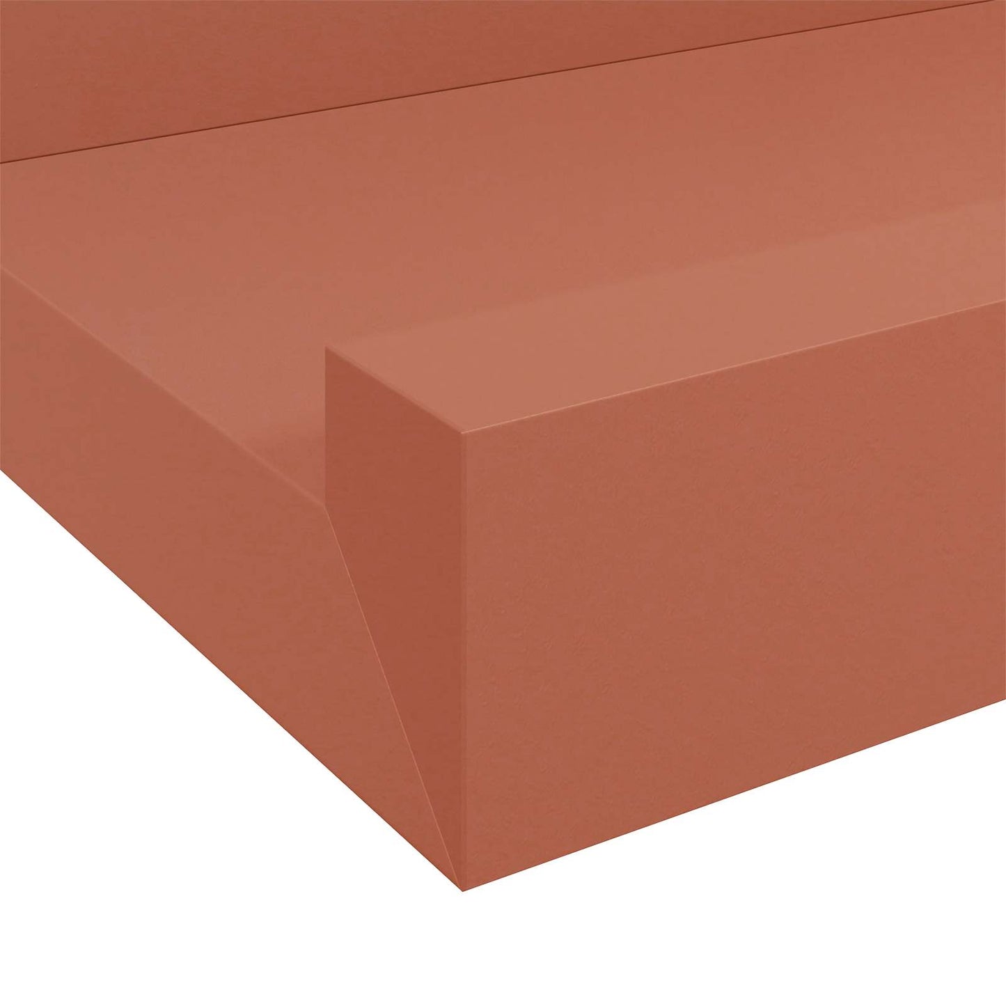 vidaXL Ράφι Τοίχου Επιτοίχιο 2 τμχ. Κόκκινο 100 x 9 x 3 cm