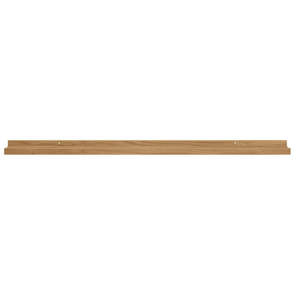 vidaXL Ράφι Τοίχου Επιτοίχιο 2 τμχ. Καφέ 100 x 9 x 3 cm
