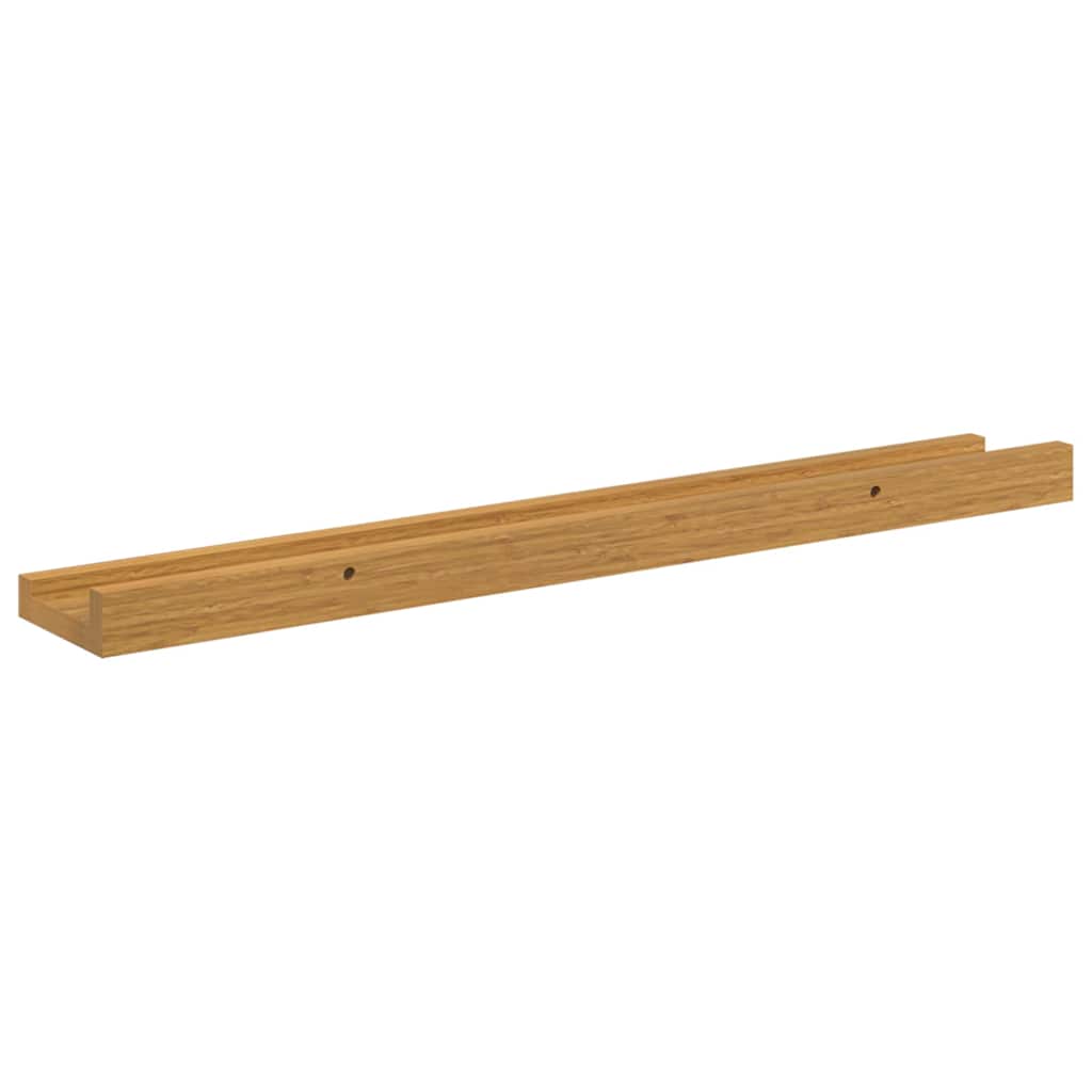 vidaXL Ράφι Τοίχου με ράφι 4 pcs Μπεζ 60 x 9 x 3 cm Επεξεργασμένο ξύλο