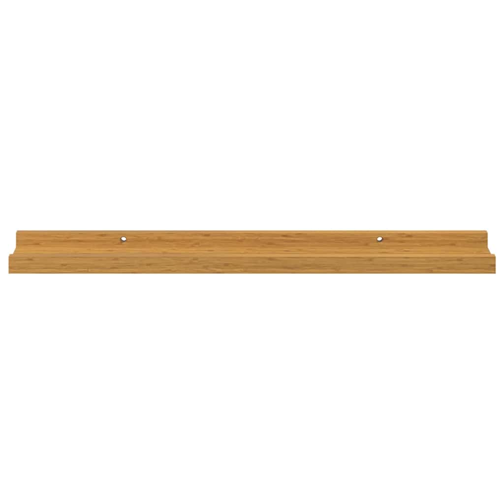 vidaXL Ράφι Τοίχου με ράφι 4 pcs Μπεζ 60 x 9 x 3 cm Επεξεργασμένο ξύλο