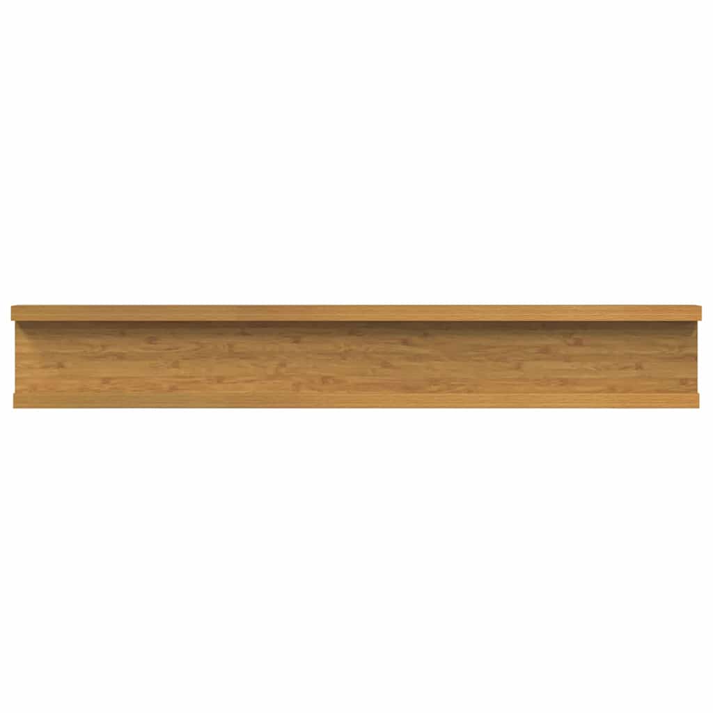 vidaXL Ράφι Τοίχου με ράφι 4 pcs Μπεζ 60 x 9 x 3 cm Επεξεργασμένο ξύλο