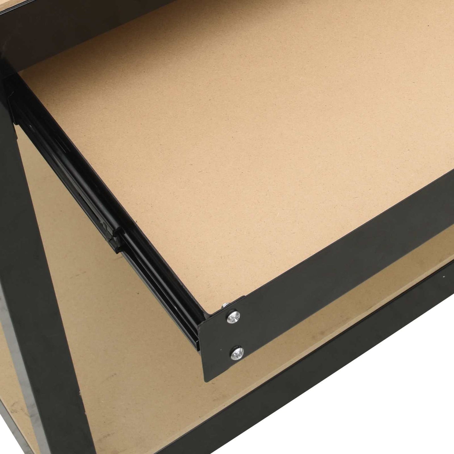 vidaXL Εργασιακά Παγκάκια Μαύρο 81 x 41 x 145 εκ. Επεξεργασμένο ξύλο