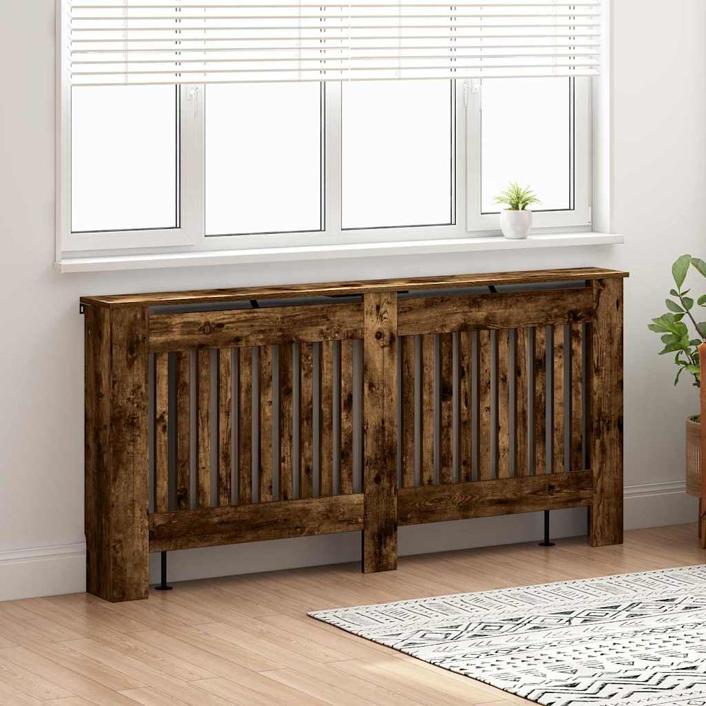 vidaXL Καπάκι Καλοριφέρ Καπνιστό Δρύς 172 x 19 x 81,5 cm