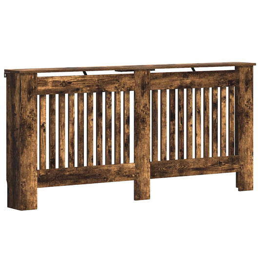 vidaXL Καπάκι Καλοριφέρ Καπνιστό Δρύς 172 x 19 x 81,5 cm