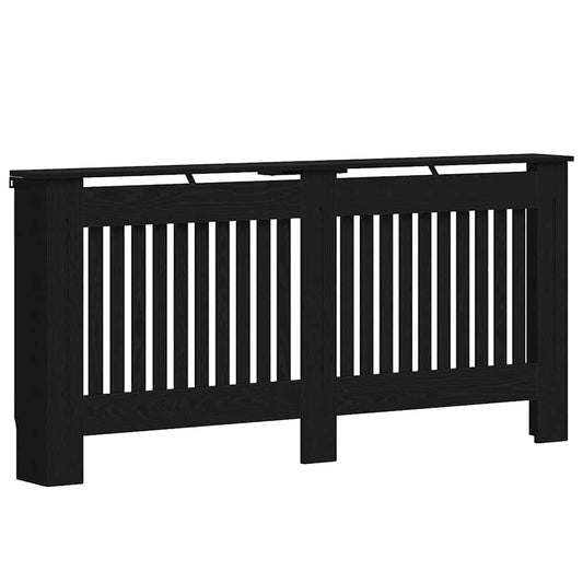 vidaXL Καπάκι Καλοριφέρ Μαύρη Οξυά 172 x 19 x 81,5 cm