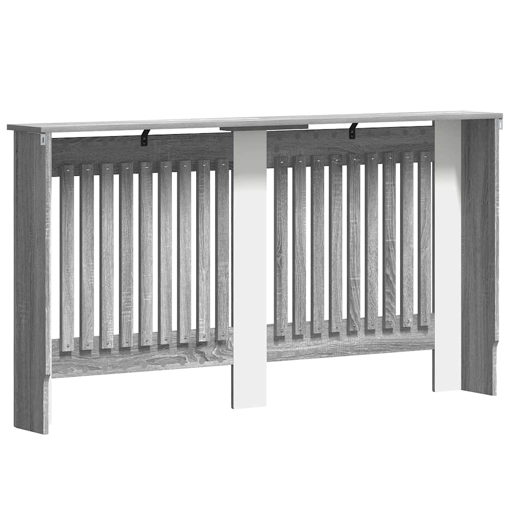 vidaXL Καπάκι Καλοριφέρ Γκρίζο Σονομα 152 x 19 x 81,5 cm