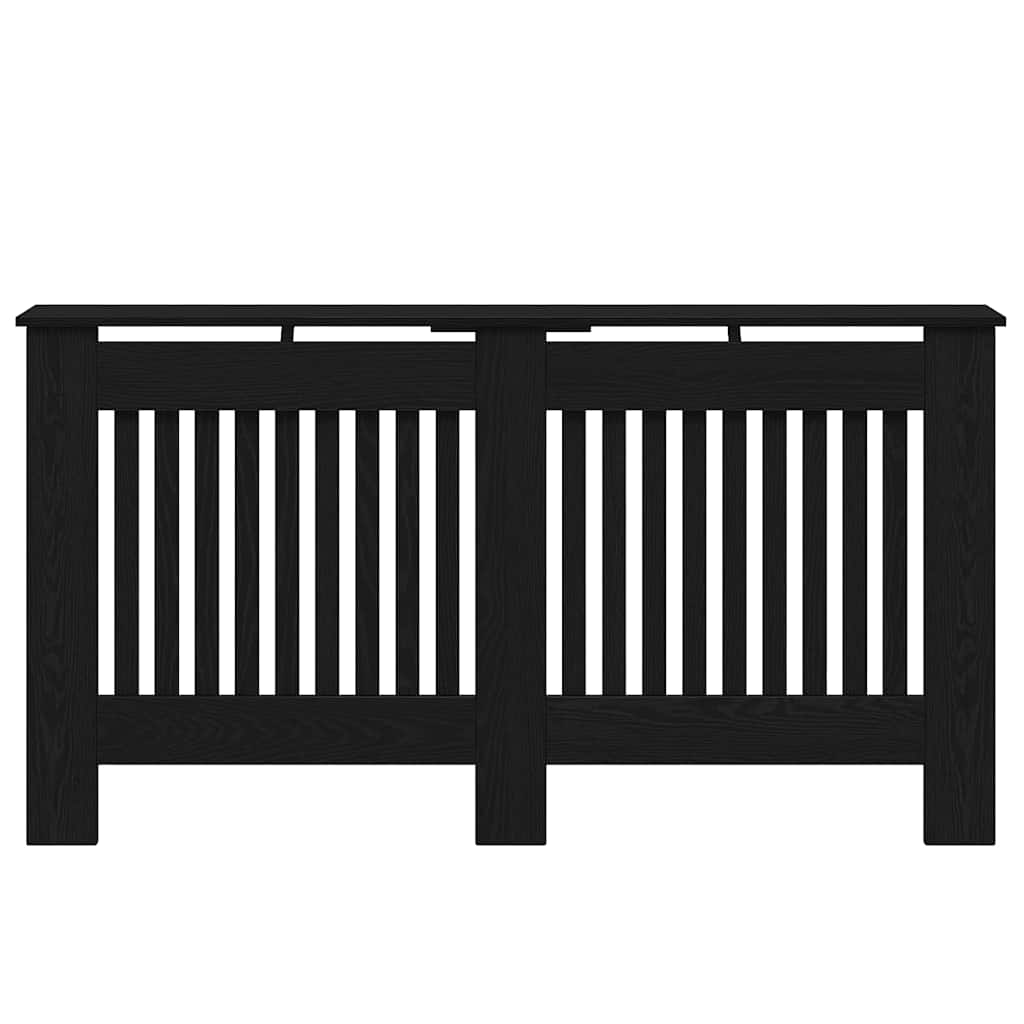 vidaXL Καπάκι Καλοριφέρ Μαύρη Οξυά 152 x 19 x 81,5 cm