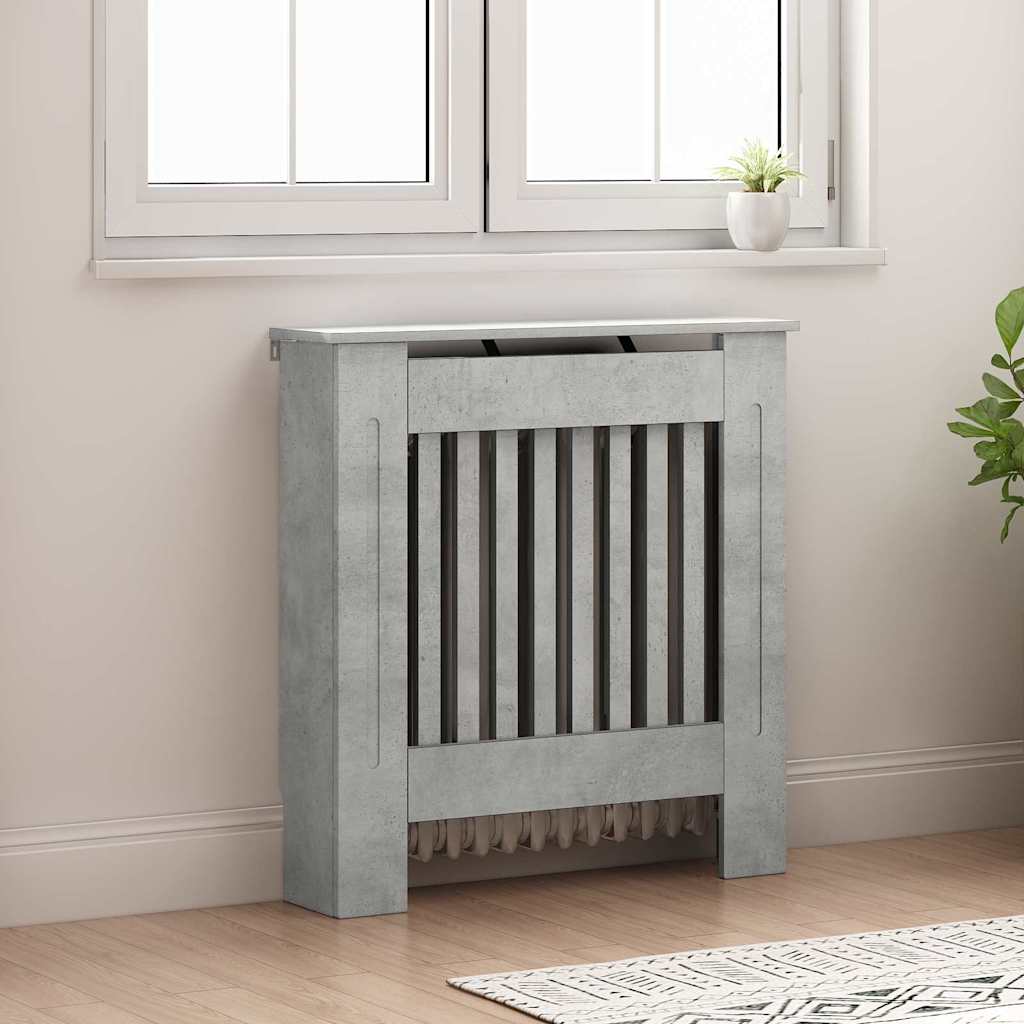 vidaXL Καπάκι Καλοριφέρ Σκυρόδεμα Γκρι 78 x 19 x 81,5 cm