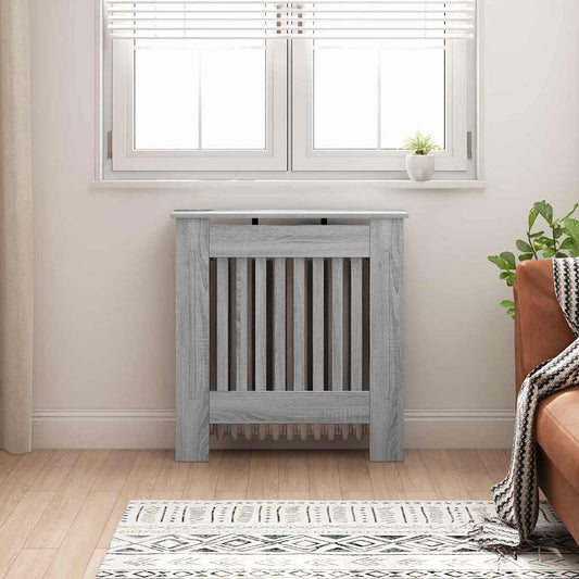 vidaXL Καπάκι Καλοριφέρ Γκρίζο Σονομα 78 x 19 x 81,5 cm