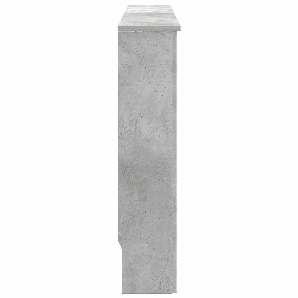 vidaXL Καπάκι Καλοριφέρ Σκυρόδεμα Γκρι 112 x 19 x 81,5 cm