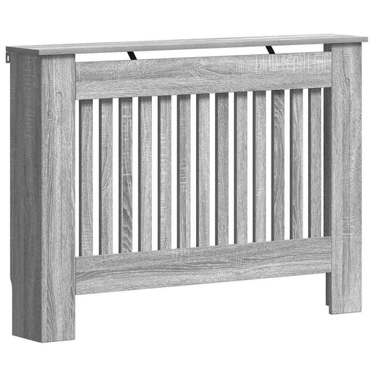 vidaXL Καπάκι Καλοριφέρ Γκρίζο Σονομα 112 x 19 x 81,5 cm