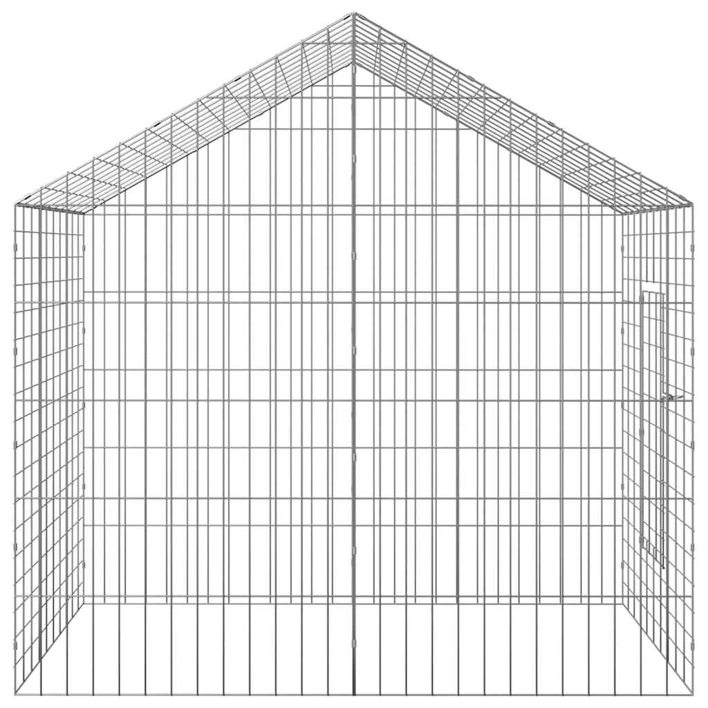 vidaXL Κλουβί Κουνελιού Ασημί 400 x 78 x 78 εκ. Επικαλυμμένος Χάλυβας