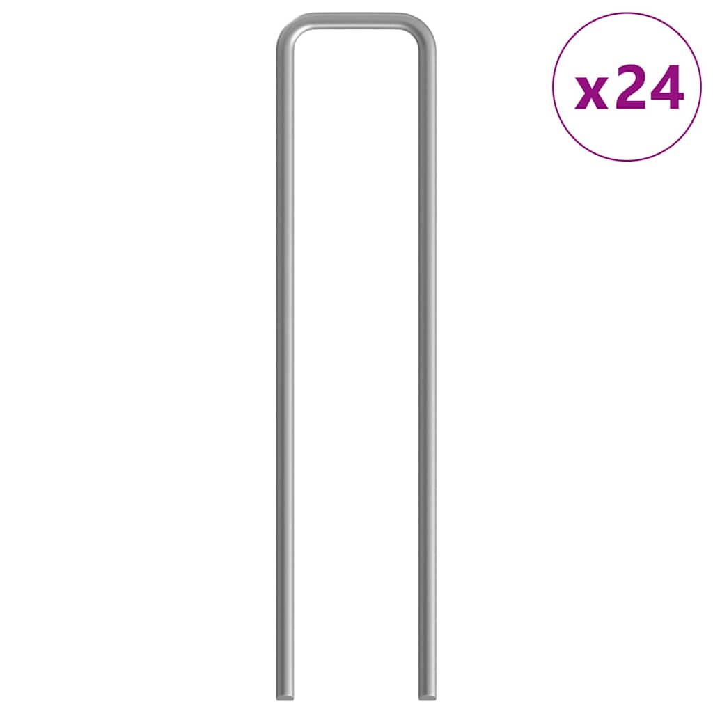 vidaXL Κλουβί Κουνελιού Ασημί 400 x 78 x 78 εκ. Επικαλυμμένος Χάλυβας